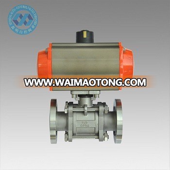 Good Quality Flange End Vacuum Ball Valve with Pneumatic Actuator