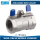 1-PC Stainless Steel Ball Valve with Locking