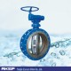 Trip-Eccentric Flanged Butterfly Valve Wormgear Operated