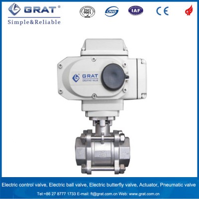 Welding Connection Stainless Steel 3 PC Electric Proportional Ball Valve